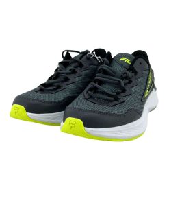 Fila Men’s Grey & Neon Yellow Suspence Energized Running Shoes / Various Sizes
