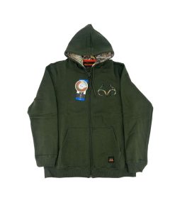 RealTree Men’s Green Zip Up Sweater / Various Sizes