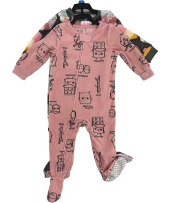 Carter’s Infant Girl’s Food Theme One Piece Pyjama 2 Pack / Various Sizes